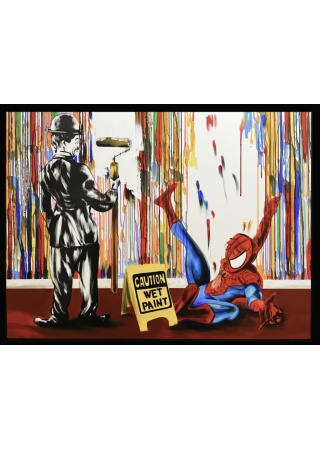 Obraz CAUTION WET PAINT 100X130