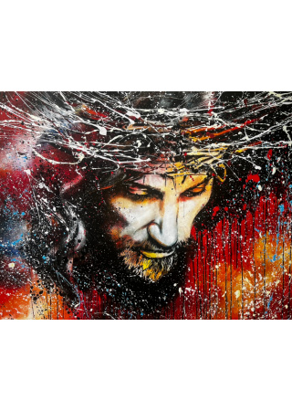 JESUS COLORFUL 100x80