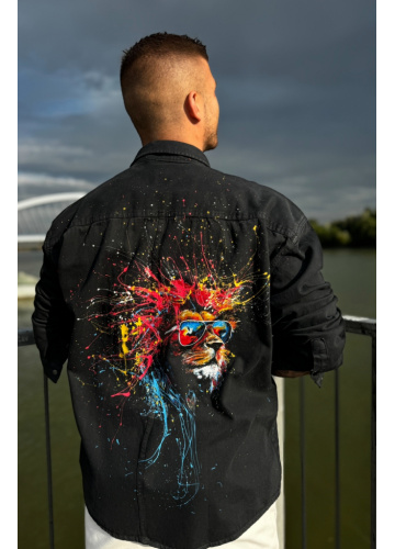 Riflová košeľa Lion